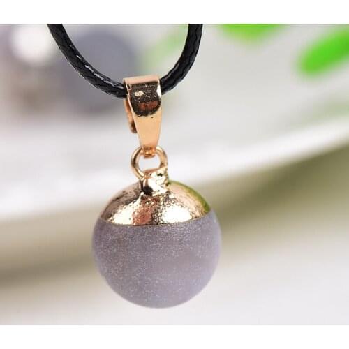 100% Natural Agate Small Laugh Pendant Ore Mineral Necklace Reiki Healing Stone Mineral Fashion Jewelry charm For Women DIY Gift