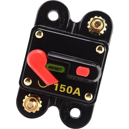 150 Amp Manual Reset Circuit Breaker Fuse Holder Kill Switch 5V-50V DC