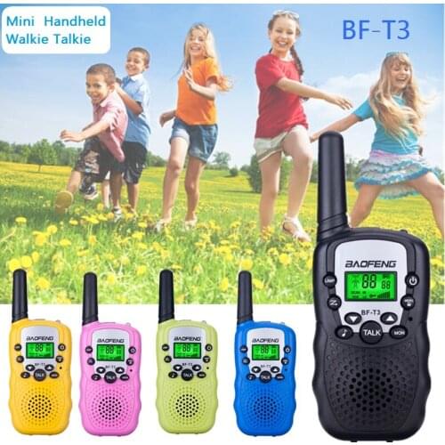 2pcs Baofeng BF-T3 Mini Walkie Talkie Amateur Radio for Children Mini Handheld T3 Wireless Two Way Radio Kids Toy Woki Toki