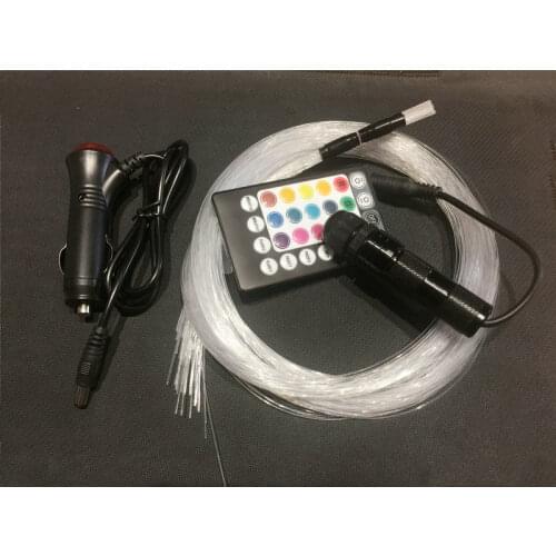 2W Fiber Optic Star Light Illuminator Engine Device 18key RF Remote controlled+PMMA cable KIT Car/Limo Headliner Lighting Decor