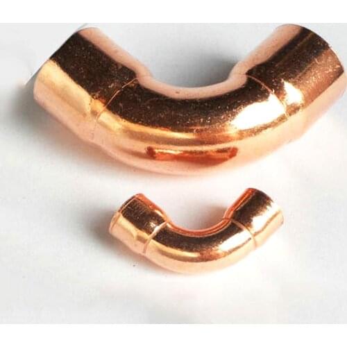 25mm Inner Dia Copper 90 Elbow Long Radius Scoket Weld End Feed Coupler Plumbing Fitting Water Gas Oil