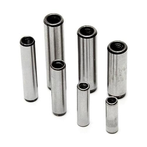 3pcs D12 inner thread pin cylindrical pins inside pitch column dowel 45# steel position harden quenching locating nut muff GB120