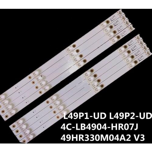 8 pieces TCL 49P3 D49A620U B49A81S-UD led backlight for L49P1-UD L49P2-UD 4C-LB4904-HR07J 49HR330M04A2 V3 4 lamps
