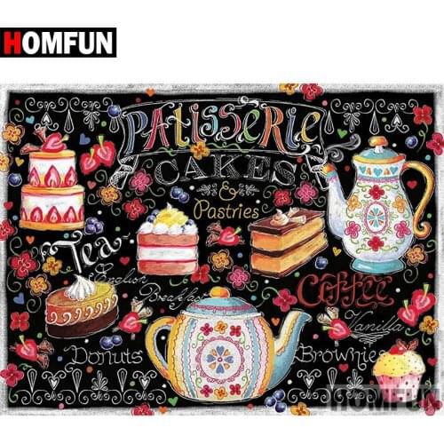 HOMFUN 5D DIY Diamond Painting Full Square/Round Drill "Cartoon cake" Embroidery Cross Stitch gift Home Decor Gift A09445
