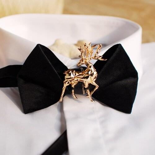 Free Shipping New Boys BowTie mens male Fashion design style elk handmade bow tie gift festive gift party party gift new year