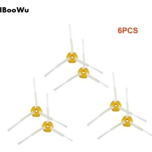 6pcs 3-arms Side Brushes For IRobot Roomba 500 600 700 Series 528 595 610 620 630 650 660 760 770 780 Robot Vacuum Cleaner Parts