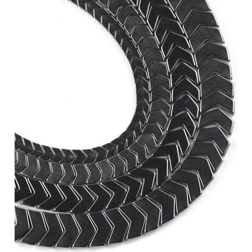 YHBZRET Arrows shape Black Hematite Natural Stone 4/6/8/10MM Arrowhead Loose beads For Jewelry making bracelet DIY accessories