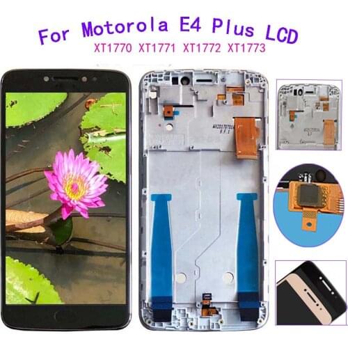 100%Tested For Motorola Moto E4 Plus XT1770 XT1771 XT1772 XT1773 LCD Display Touch Screen Frame Digitizer Assembly Replacement