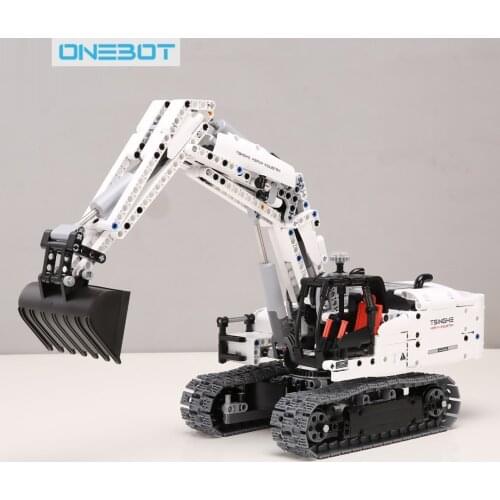 Xiaomi OneBot Engineering Excavator Building Blocks Toy Kids Gift Crawler Simulation console Mechanical transmission 900+ parts