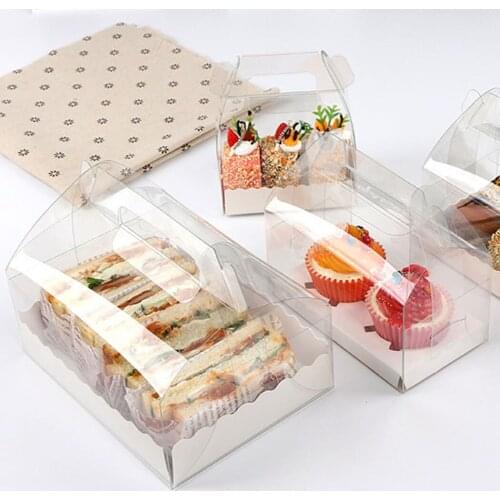 10Pcs Portable Cake Box Food Fresh-keeping Box Refrigerator Fresh-keeping Receiving Box Fruits Vegetables Storage Boxs