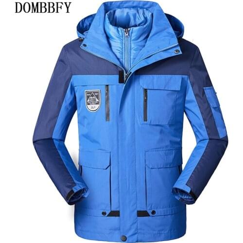 3 In 1 Winter Autumn Jacket Men Military Tactical Jackets Waterproof Windproof Mountain Wear Windbreaker Outdoor Sports Coats