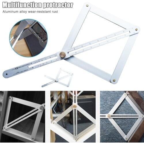 Diagonal Ruler Multifunctional Aluminum Alloy Thicken Adjustable High Precision Measurement Diagonal Ruler-30