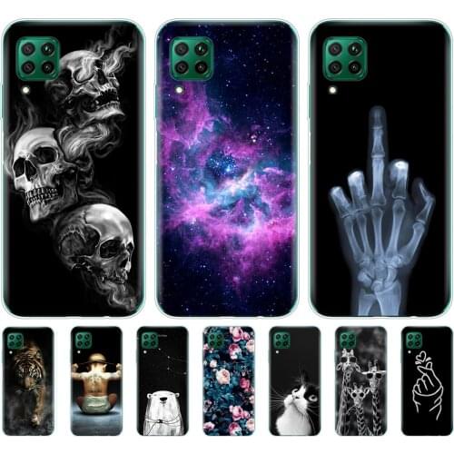 For Huawei P40 Lite Case Soft Transparent TPU Silicon Phone Cover For Huawei P40 Lite E P40Lite Bumper Coque Back
