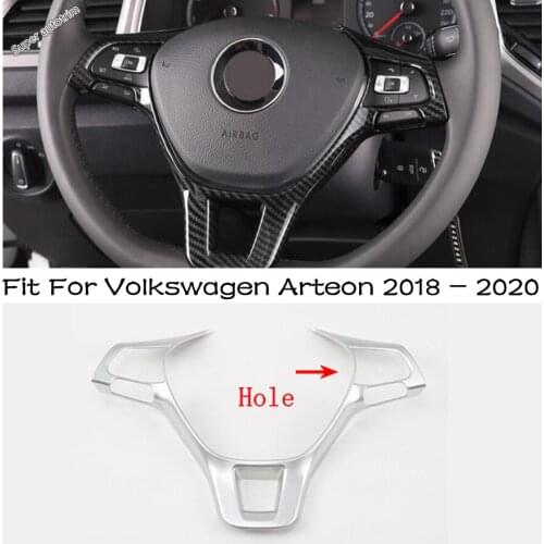 Lapetus Car Interior Refit Kit Steering Wheel Button Frame Trim Cover ABS Accessories 1PCS Fit For Volkswagen Arteon 2018 - 2020