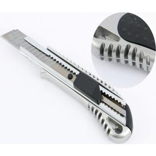 Stainless Steel Utility Knife Luxury Metal Wallpaper Knife Handle Paper Cutting Tools Office School Supplies