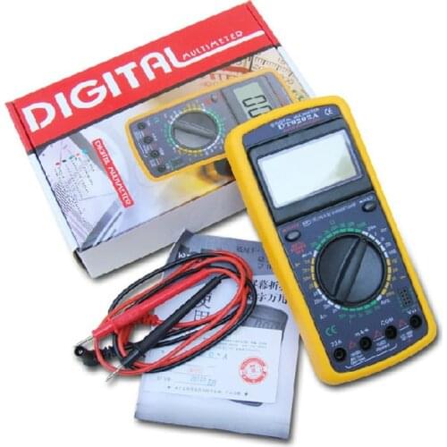 AC/DC LCD Display Professional Electric Handheld Tester Meter Digital Multimeter Multimetro Ammeter DT9205A Multitester