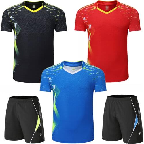 Badminton shirt Male Female , Girls Tennis T-Shirts , Women Table Tennis Jerseys Kits ,Youth Man Ping Pong Shorts Clothing 3903