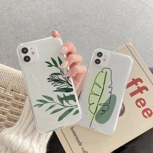 Plum Blossom Leaf Cactus Phone Case For Samsung Galaxy S21 S20 FE Note 20 Ultra 10 9 8 S10 S10e S9 S8 Lite Plus Pro 2020 Fundas