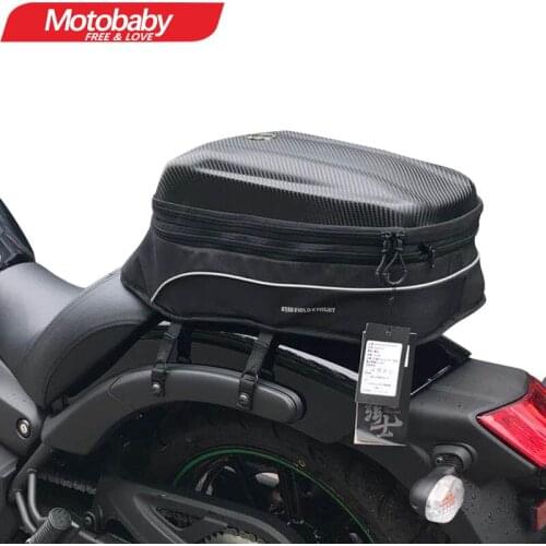 New Hard Shell Motorcycle Tail Bag Waterproof Backpack Rear Seat Helmet Bags Multi-Functional High Capacity Luggage