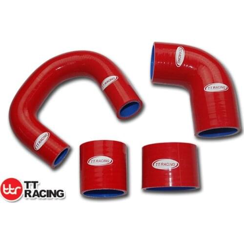 TT1864RE - Silicone Intercooler Hose Pipe for Subaru GC8 EJ20 2.0 STI Ver 5 & 6 99 00 RED