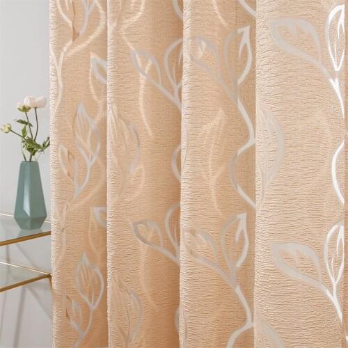 Topfinel Dicotyledo Tulle Curtains for Living Room Bedroom Curtains for Window Treatments Sheer Curtain Transparent Pattern