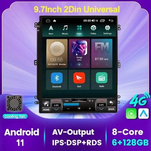 9.7 Inch Vertical Style For Tesla Screen Universal Android Car Radio GPS Navigation Autoradio Multimedia Player Head Unit BT FM