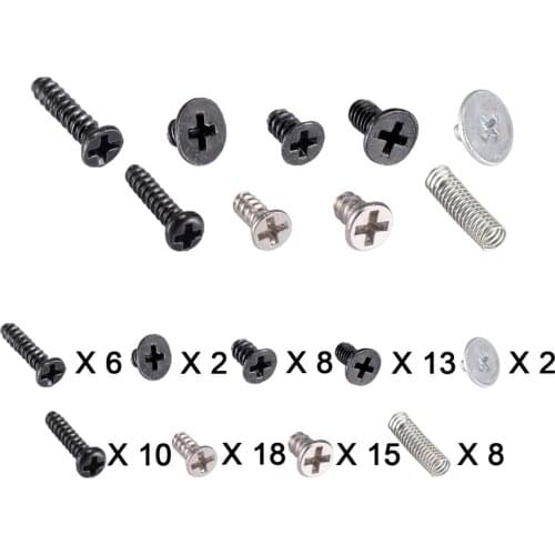 EXtremeRate Replacement Full Set Screw Screws Springs For Nintendo Switch Console Joy-Con NS