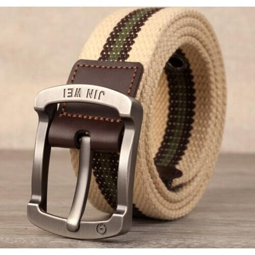2019 Hot Canvas Stripes Belts Cummerbunds Canvas Waist Strap Casual Designer Street Fashion Waistband 110-140cm Youth Belt