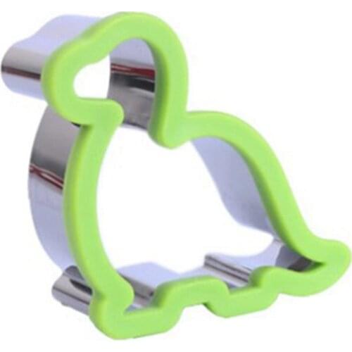 2PCS Sandwich Cutter Set for Kids Animal Dinosaur Star Heart Shape Metal Cookie Cutters Mold Cartoon Stainless Steel Bread Mould