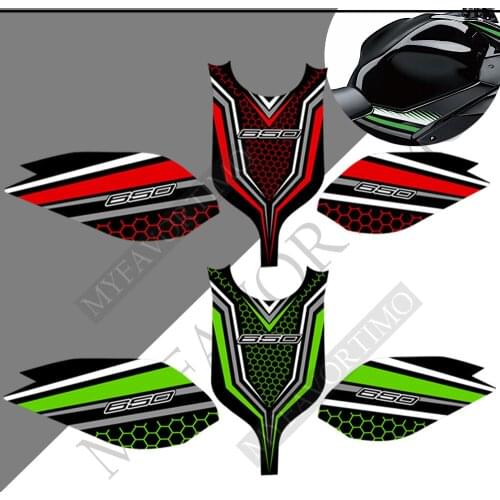 2019 2020 2021 For Kawasaki Ninja 650 Protector Tank Pad Stickers Decal Kit Knee Emblem Badge Logo Fairing Protection 2018