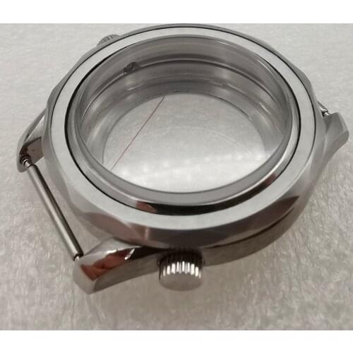 41mm Stainless Steel Watch Case Fit NH35 nh36 Automatic Movement mens watches B