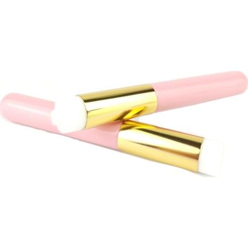 50pcs Hight Quality Private Label Flat Convex Top Eyelash Extension Cleaning Black Pink White Head Nose Pore Shadow Makeup Brush