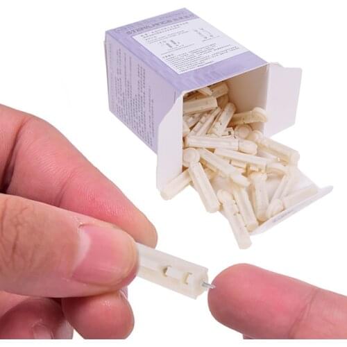 50Pcs Sterile 21G Disposable Needles Massage Stick Use For Pen Sterile Lancets Use Blood Test Testing Kits Glucose Cholesterol