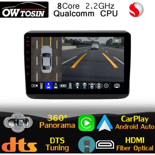 9" IPS Qualcomm CPU For Jeep Grand Cherokee WK2 2014-2020 Car Radio GPS 360 Panoramic 4G LTE Head Unit WiFi CarPlay Optical DSP