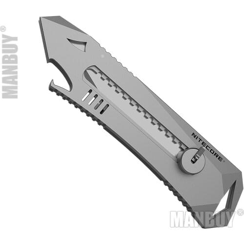 Free Shipping NITECORE NTK10 Titanium Utility Shark Knife Self-defense Multi-Functional Retractable Outdoor Hunting Camp Fishing