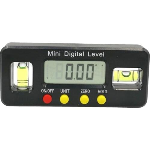 Digital angle finder Protractor electronic level box 360 Degree digital inclinometer angle measuring tool with magnets Portable