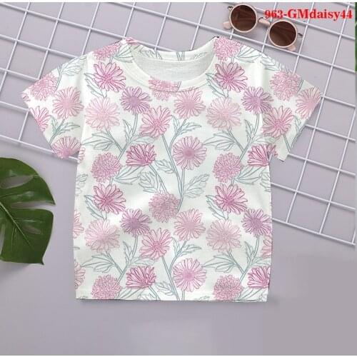 Daisy Fashion 3D Printed T Shirt Summer Style graphic tshirtd Children Short Sleeve Boy girl clothes Kids Casual Top Tees