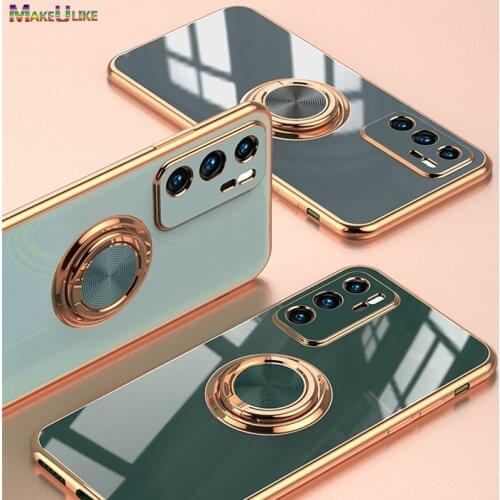 Ring Soft Case For Huawei P40 Pro Plus P30 P20 Pro Case Anti-drop Stand Cover For Huawei Mate 30 20 Pro Honor 30 20 V30 Pro Case