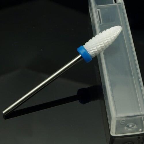 Easynail Good to use 6.0 Ceramic Nail Drill Bits Electric Nail Drill quickly remove the gel, Machine Nail Tools Ceramic Nozzles