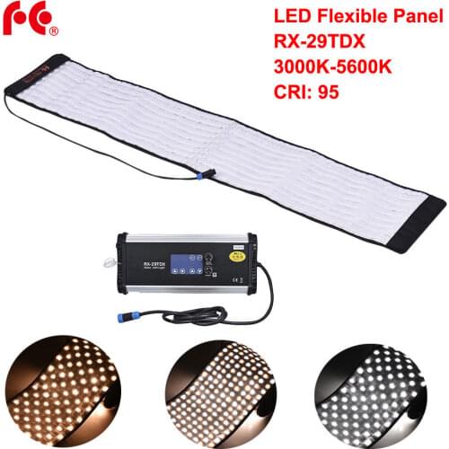 FalconEyes RX-29TDX 100W Roll Flexible LED Mat Fill-in Light Panel Bi-Color 3000K-5600K CRI95 for Photo Video Studio Photograph