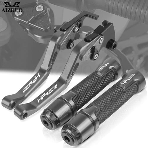 HP2 SPORT Adjustable Brake Clutch Levers Motorcycle Hand Grips Ends FOR BMW HP2SPORT 2008-2011 2010 2009 Handlebar Accessories