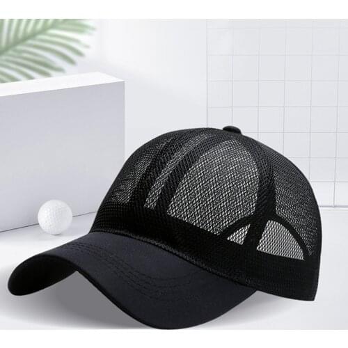 Fashion Mesh Baseball Cap Women Outdoor Casual Adjustable Hat Breathable Men Women Summer Snapback Hats Mesh Bone Cap Gorras