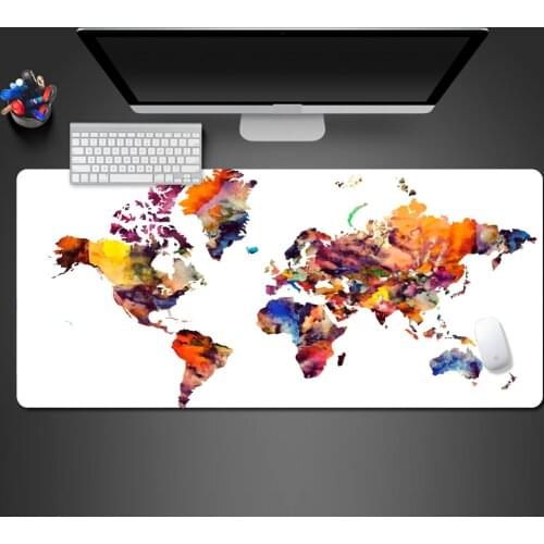 Cool World Map Mouse Pad Super Hot Keyboard Gamer Gaming Mouse Pads Player Desk Mat Laptop Mousepad Modern Mause Mat