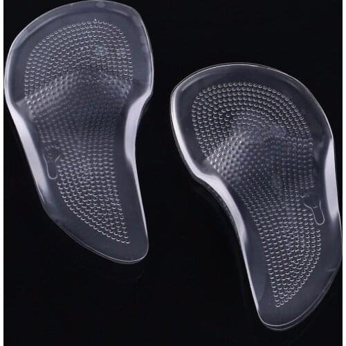 1 Pair Flat Feet Corrector For Shoes Silicone Support Foot Cushion Professional Orthotic Insole For Heels Arch Support Pad