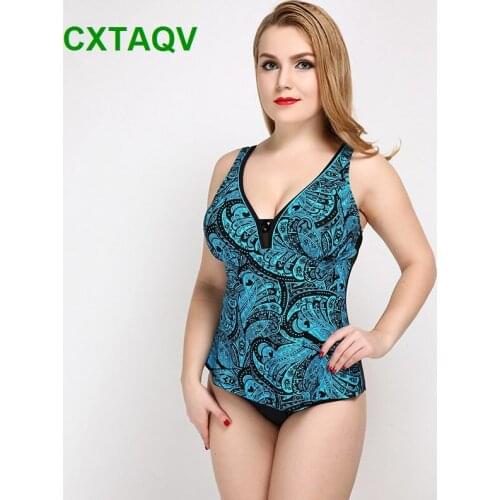 Summer New Style Factory Outlet Push-ups Plus Size 4XL,5XL High Elastic Backless Swimwear Wire Free with Chest Pad Swimsuits
