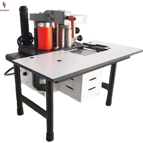 Small Manual Edge Banding Machine Double Side Gluing Portable Edge Bander Woodworking Edge Banding Machine 220V 1100W