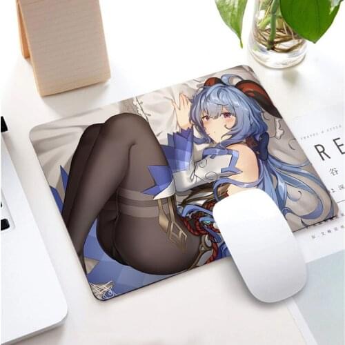 Anime Sexy Cute Girl Mousepad Gaming Cute Pink Girly Mouse Pad Gamer Mat Computer Desk Pad Mouse Keyboard Play 220X180MM Mats