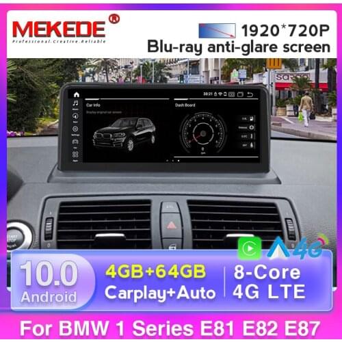 MSM8953 Android 10.0 car dvd player autoradio gps navigation multimedia for BMW 1 Series 120i E81 E82 E87 E88 WIFI BT Stereo DSP