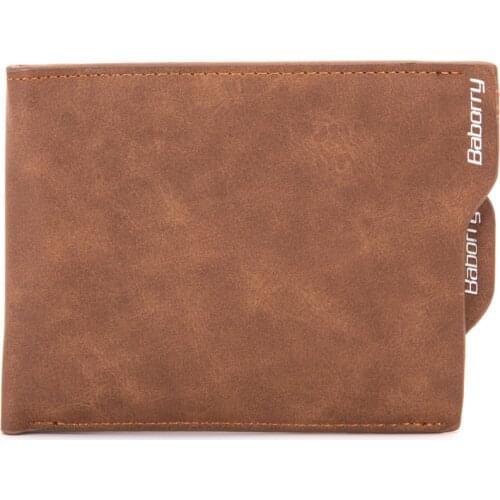 PU Leather Mens Wallet RFID Theft Protection Male Short Bifold Wallets Leisure Coin Purse Card Holder Photo Holder Casual New