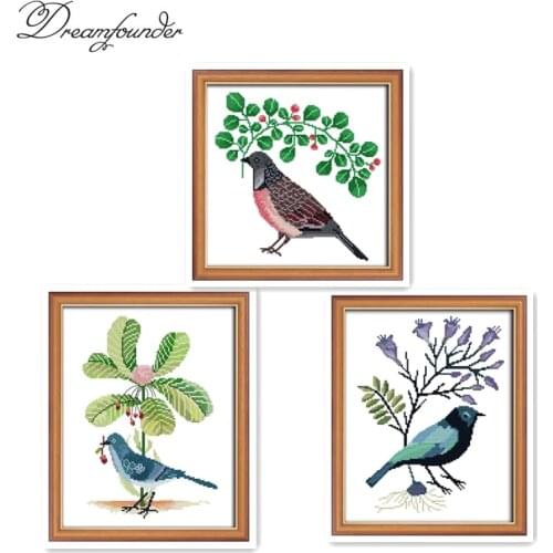 Little bird cross stitch kit aida 14ct 11ct count printed canvas stitches embroidery DIY handmade needlework